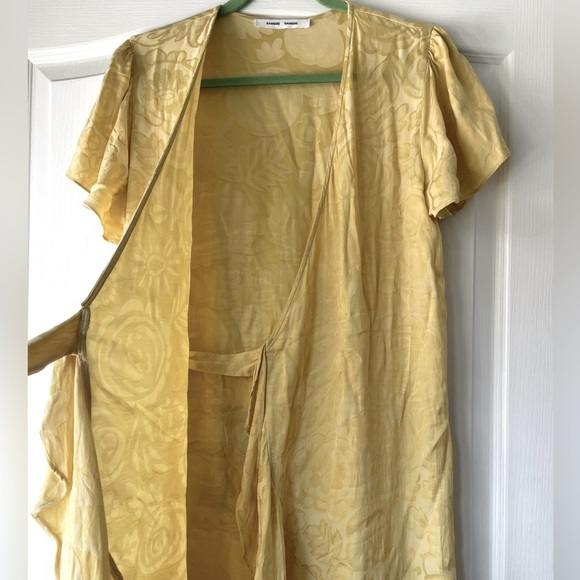 Samsoe Samsoe Adelina Tonal Jasquard Wrap Dress - Picture 9 of 11